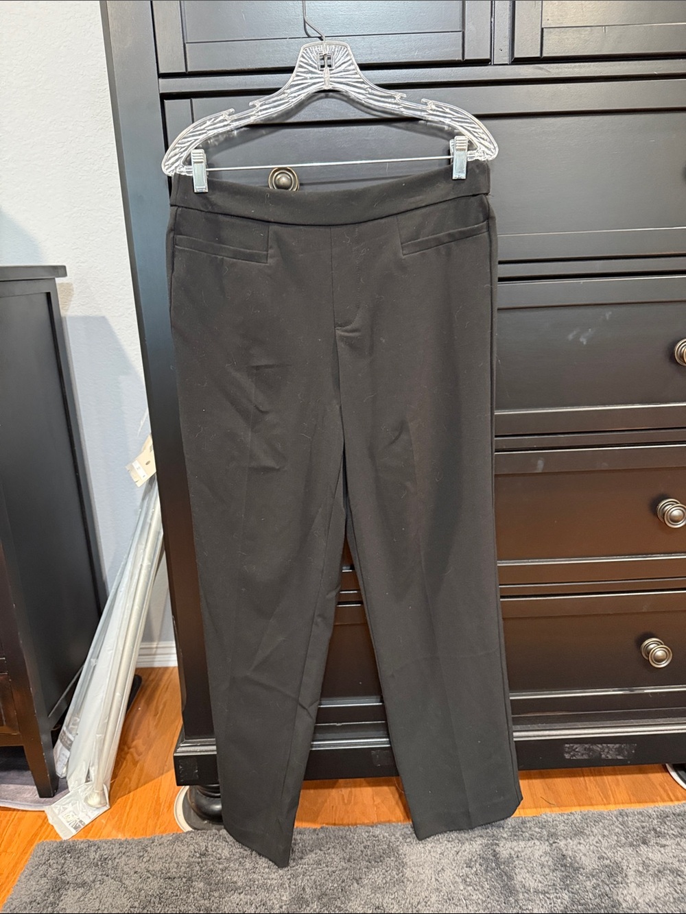 Time and Tru Black Straight-Leg Dress Pants